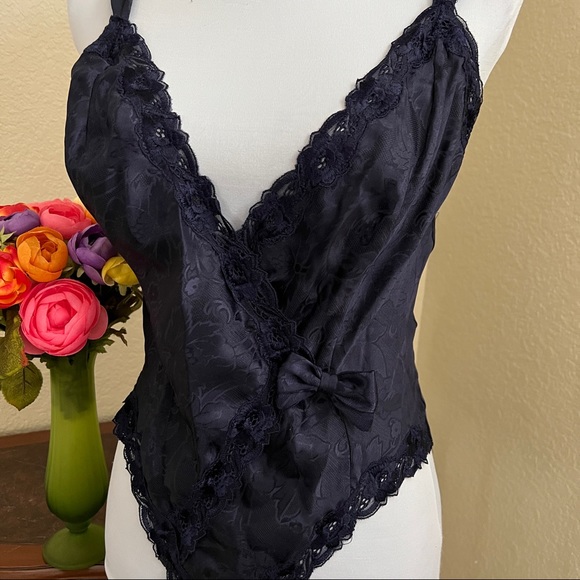 Victoria’s Secret Satin and Lace Wrap Teddy - Picture 2 of 14